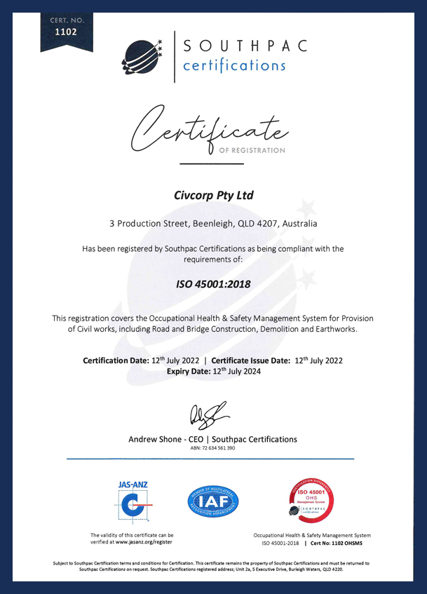 OHS Certificate
